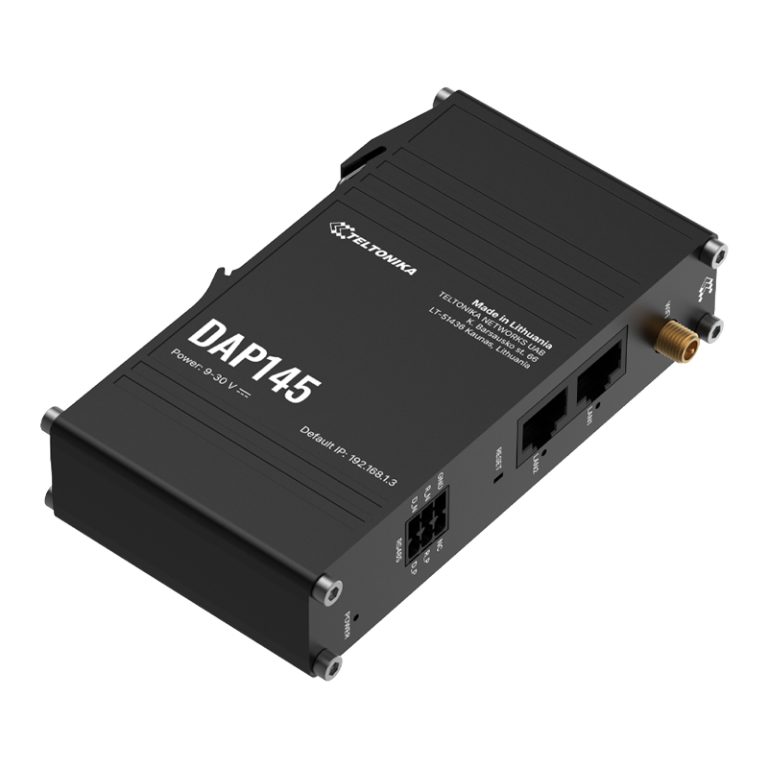 Teltonika — Teltonika DAP145 DIN RAIL Wi-Fi access point with direct serial-to-IP bridging via RS485