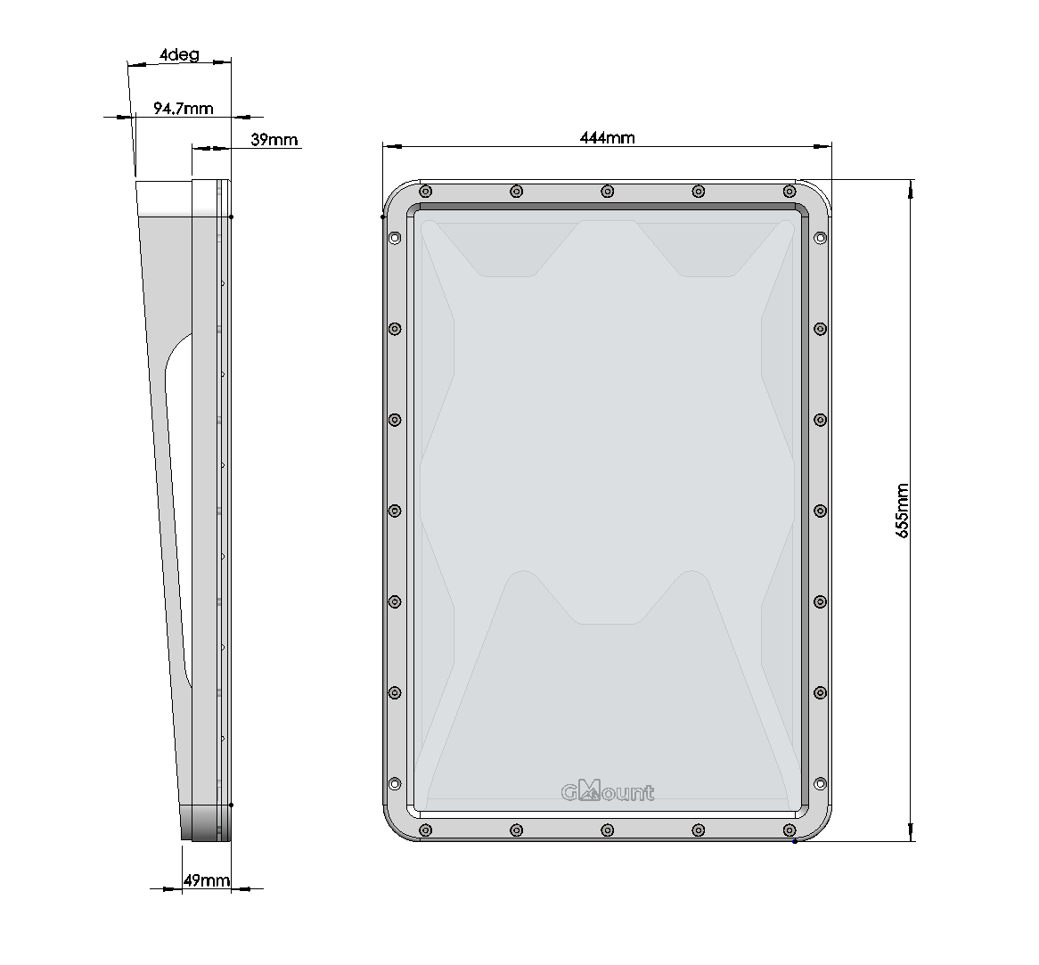 GMount — GMount for Starlink Standard Gen3 White