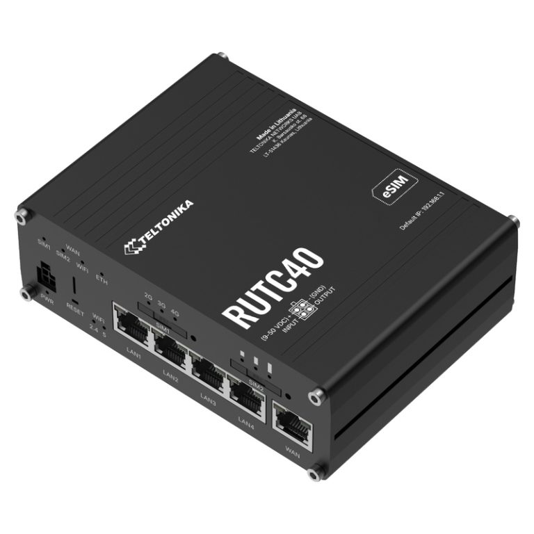 Teltonika — Teltonika RUTC40 Global 4G Edge Router with WiFi 6, GPS and Docker Support