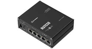 Teltonika — Teltonika RUTC50 V2 Dual SIM Cellular 4G/LTE/5G Gigabit Wi-Fi 6 Broadband Router with I/O and GPS