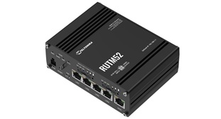 Teltonika — Teltonika RUTM52 Industrial 5G Wi-Fi Gigabit Router with Dual Radio, Dual SIM and eSIM Support and 4G LTE Cat 20 fallback