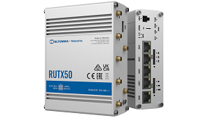 Teltonika — Teltonika RUTX50 Dual SIM Cellular 4G/LTE/5G Gigabit Wi-Fi Broadband Router with I/O and GPS
