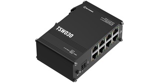 Teltonika — Teltonika TSW030 8 x 10/100 Port Compact DIN Rail Mountable Ethernet Switch