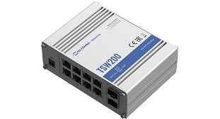 Teltonika — Teltonika TSW200 8 Port Unmanaged Industrial Gigabit PoE+ Switch