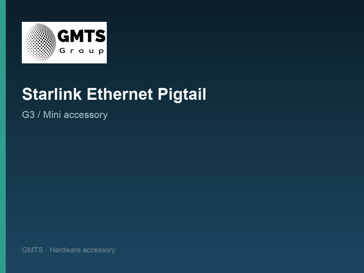 Starlink — Starlink Ethernet Pig Tail - G3/Mini