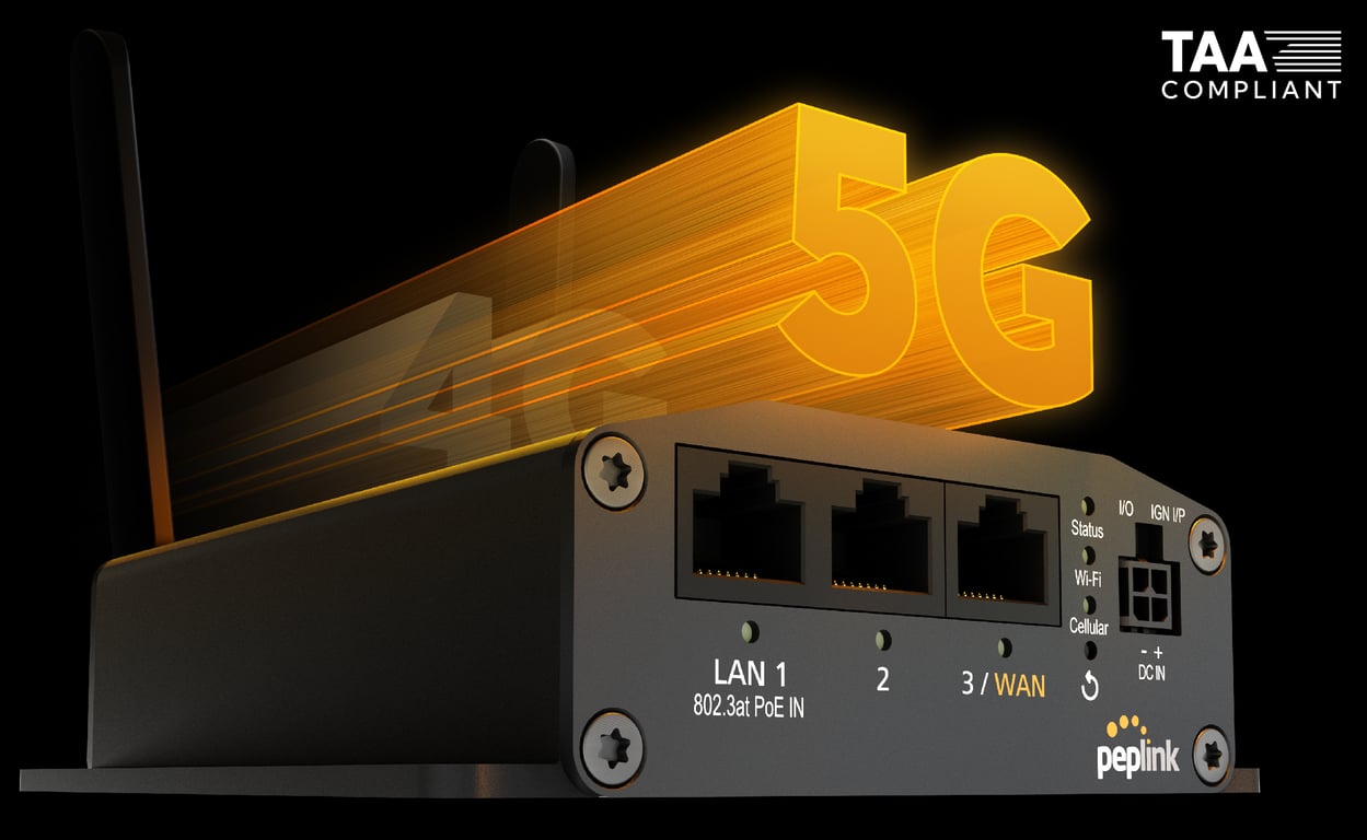 Peplink — MAX BR1 Mini 5G (no Wi‑Fi) — includes 1 year PrimeCare