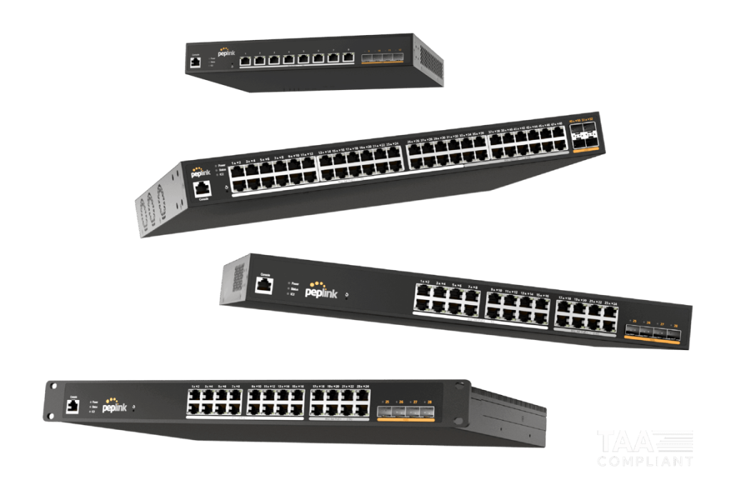 Peplink — Peplink SD Switch 8, 10G, 8xBT, 720W