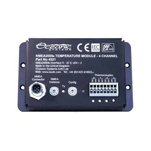 Temperature Sensor Module 4 x Type K inputs